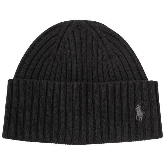Polo Ralph Lauren Men's Bold Cuff Beanie - Polo Black - Picture 1 of 2